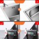 Double Bowl Stainless Steel Laundry Sink with Washboard