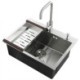 Single Bowl Stainless Steel Kitchen Sink with Drain Basket