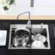 HM7245 Single Bowl TopMount Stainless Steel Kitchen Sink with Drain Basket