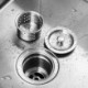 HM7245 Single Bowl TopMount Stainless Steel Kitchen Sink with Drain Basket