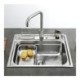 S4939 18in Single Bowl Stainless Steel Kitchen Sink Topmount (Faucet Not Included)