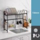 Black Stainless Steel Kitchen Rack Dish Drying Rack Storage Rack Sink Rack