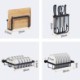 Standing Dish Drying Rack in Black Stainless Steel