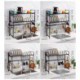 Dish Drying Rack Stainless Steel Black Kitchen Sink Rack Storage Holder