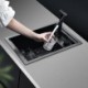 Stainless Steel Single Bowl Sink with Tap Invisible Kitchen Sink