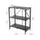 3 Layer Freestanding Foldable Kitchen Storage Rack