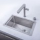 SUS304 Handmade Hidden Kitchen Sink Invisible Sink With Tap