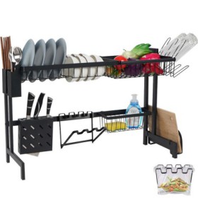 Storage Rack Dish Cup Drying Rack Multifunctional Stainless Steel Kitchen Rack