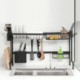 Storage Rack Dish Cup Drying Rack Multifunctional Stainless Steel Kitchen Rack