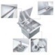 304 Stainless Steel Invisible Single Bowl Sink With Tap Hidden Kitchen Sink