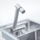 304 Stainless Steel Invisible Single Bowl Sink With Tap Hidden Kitchen Sink