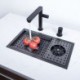 Large Handmade Sus304 Kitchen Sink With Cup Washer Multi-Function Kitchen Sink