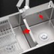 Double Bowl Stainless Steel Silver Kitchen Sink Vegetable Washing Sink