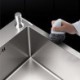 Double Bowl Stainless Steel Silver Kitchen Sink Vegetable Washing Sink