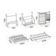 Multifunctional Stainless Steel Storage Rack 2 Layers Black Kitchen Sink Standing Rack