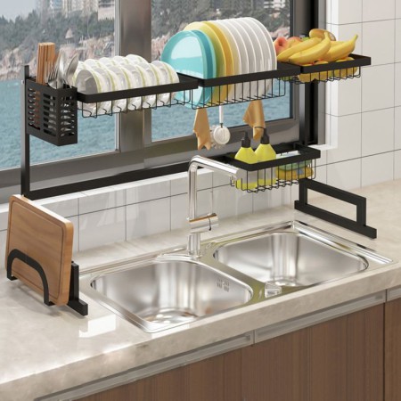 Multifunctional Stainless Steel Kitchen Rack Storage Sink Rack