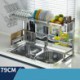 Stainless Steel Kitchenware Storage Rack Dish Drying Rack Kitchen Sink