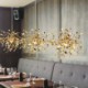 Stainless Steel Modern Minimalist LED Chandelier For Living Room