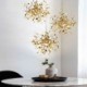 For Dining Living Room Bedroom Sequin LED Chandelier Stainless Steel Pendant Lighting