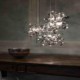 For Dining Living Room Bedroom Sequin LED Chandelier Stainless Steel Pendant Lighting