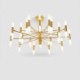 Electroplating Living Room Bedroom Dining Room Office Lighting Modern LED Chandelier