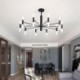 Electroplating Living Room Bedroom Dining Room Office Lighting Modern LED Chandelier