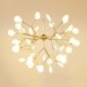 Contemporary LED Chandelier Tree Branch Shape Living Room Bedroom Study Light Firefly Pendant Light