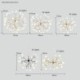 Contemporary LED Chandelier Tree Branch Shape Living Room Bedroom Study Light Firefly Pendant Light