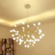 Contemporary LED Chandelier Tree Branch Shape Living Room Bedroom Study Light Firefly Pendant Light