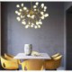 Contemporary LED Chandelier Tree Branch Shape Living Room Bedroom Study Light Firefly Pendant Light