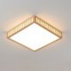 Living Room Bedroom LED Ceiling Lamp Square Wood Ceiling Lamp