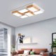 Geometric Wood Ceiling Lamp Modern LED Acrylic Ceiling Light