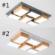 Geometric Wood Ceiling Lamp Modern LED Acrylic Ceiling Light