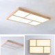 Minimalist Wood Style Flush Mount Ceiling Light Fixture Modern LED Ceiling Light