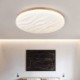 Acrylic Round Corrugated Ceiling Lamp LED Wood Ceiling Light