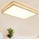 Rectangular Rubber Wood Ceiling Light LED Acrylic Ceiling Light