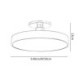 Acrylic Ceiling Lamp Modern Round Ceiling Light For Bedroom Corridor Study Room