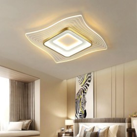 LED Flush Mount Square Shape Ceiling Light for Living Room Modern Ceiling Light