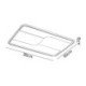 Rectangular Flush Mount LED Ceiling Lamp Modern LED Ceiling Light Fixture