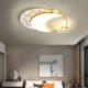 Modern LED Bedroom Ceiling Light Moon Shape Lighting Fixtures Near Ceiling