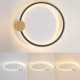 Acrylic 2 Rings Close to Ceiling Light Fixture Modern Led Ceiling Light Fixture