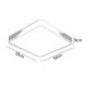 Square LED Ceiling Light Modern Flush Mount Ceiling Light