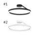 Circle Lighting Lamp with Acrylic Lamphade Modern LED Flush Mount Ceiling Light Fixture