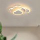 Children's Room Flush Mount Ceiling Light Modern Creative Acrylic LED Light Cloud Shape