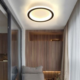 LED Flush Mount Round Ceiling Lamp For Hallway And Stairwell