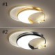 Dimmable LED Ceiling Light Modern Flush Mount Lighting Fixtures in the Shape of the Moon