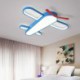 For Boys Room, Modern Airplane Shaped LED Flush Mount Ceiling Light Fixture