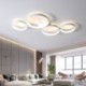 90W LED Ceiling Lamp 7200LM 4 Rings Living Room Lighting Fixture