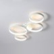 90W LED Ceiling Lamp 7200LM 4 Rings Living Room Lighting Fixture