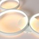 90W LED Ceiling Lamp 7200LM 4 Rings Living Room Lighting Fixture